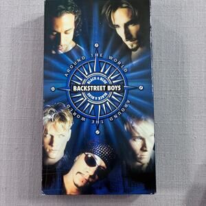 Backstreet Boys Around The World VHS 2001 Black & Blue Tour Video